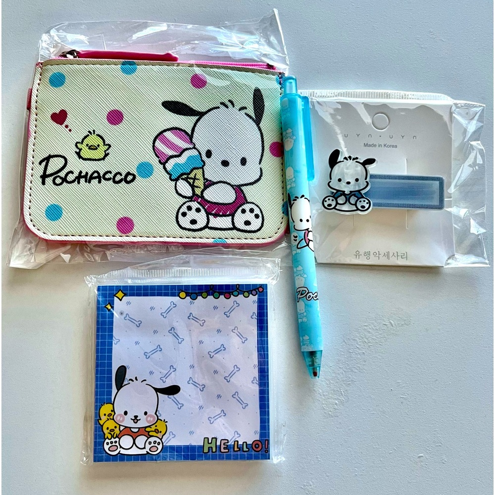 Sanrio Pochacco Stationery Card Holder Bundle